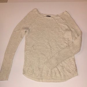 Cream and gold tinsel sweater